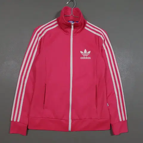 여성 90) 아디다스 유로파 져지 희귀 핑크 벨벳 로고 트랙탑 져지 자켓