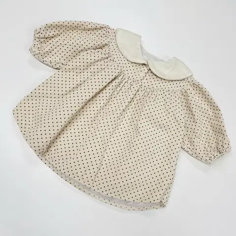 베베m 75추천 토끼귀 카라 본딩 원피스