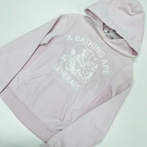 xs 베이프 제너럴 핑크 후드티