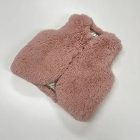 90 아가방 퍼 조끼