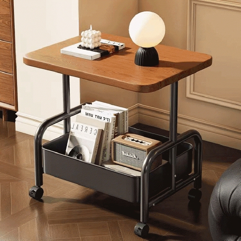 이동식 소파 침대 트롤리 원목 사이드테이블/ NUQ005
