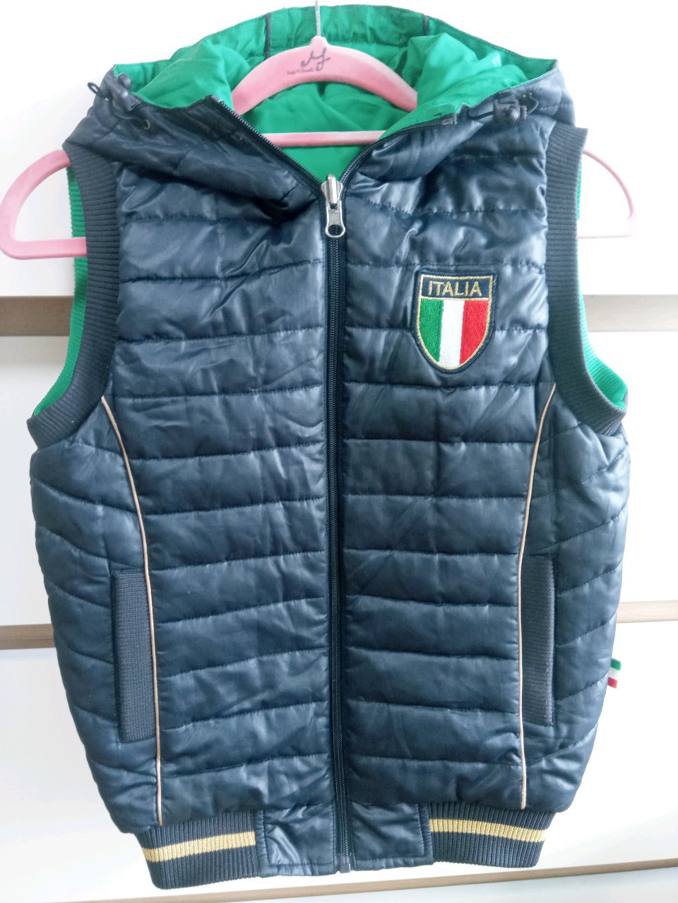 130-135초등남자어린이보세양면솜패딩조끼