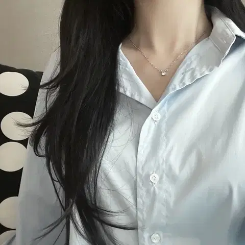 925실버 모이나사이트 목걸이 5mm