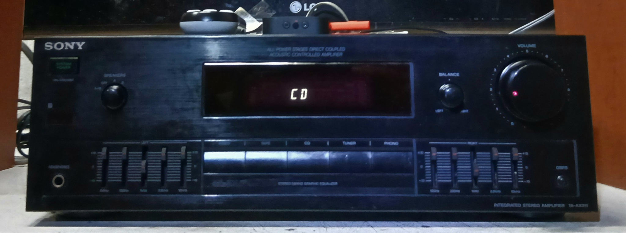 소니 블랙 인티앰프와 호한리모콘과 블루투스기기포함