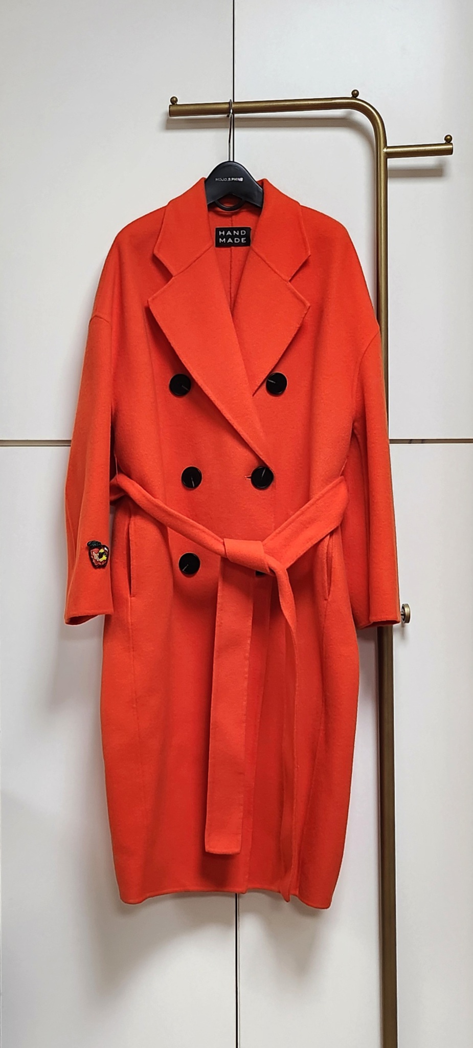 더일마 METSÄLÄ 핸드메이드 울 코트F/오렌지