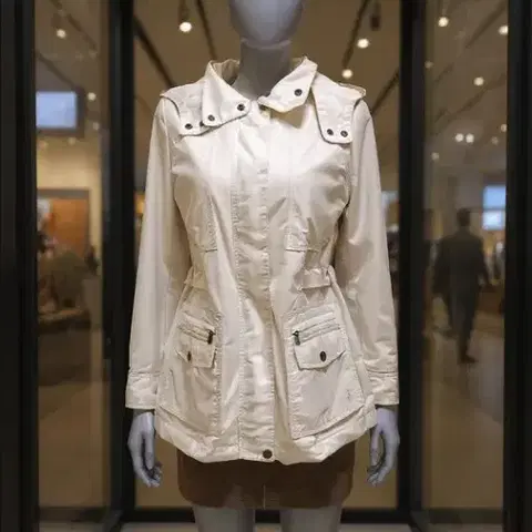 빈폴 바람막이 90 자켓 아이보리 포켓점퍼