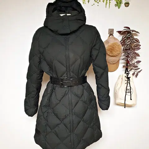 유니클로 빅사이즈 100 롱패딩 다이아퀼팅 오리털 블랙