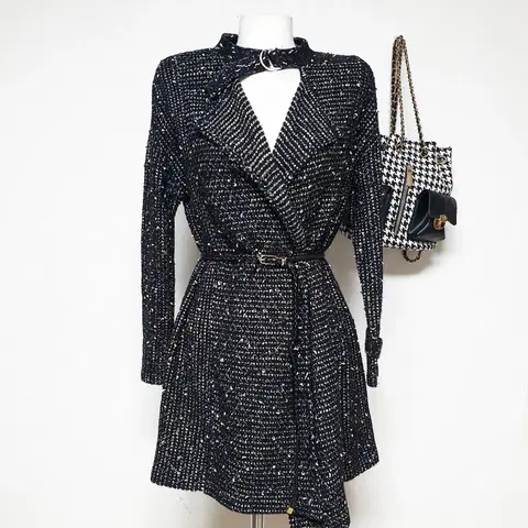 ZOOC 넥벨트 롱 울가디건 55 66 니트자켓