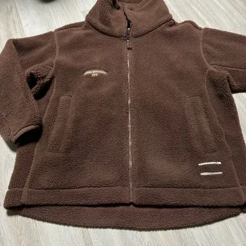 아디다스 브라운 뽀글이 플리스 자켓