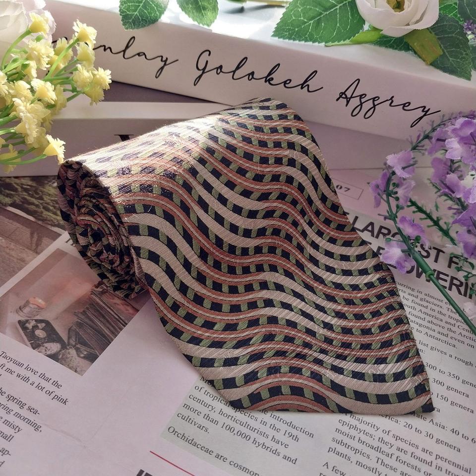 캘빈클라인 실크 웨이브 패턴 넥타이 9.6cm A+등급  K1367