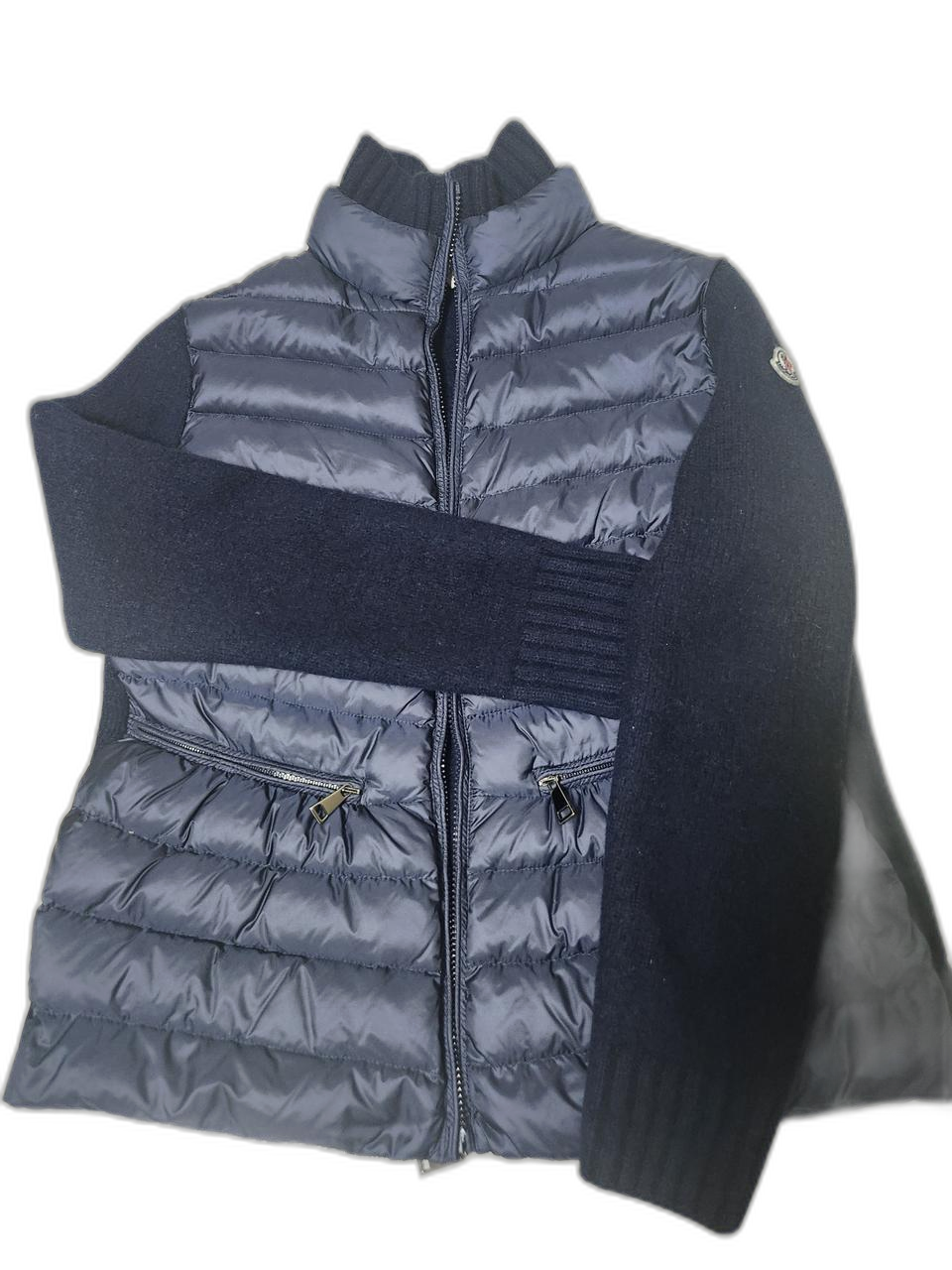 몽클레어 트리콧 니트패딩