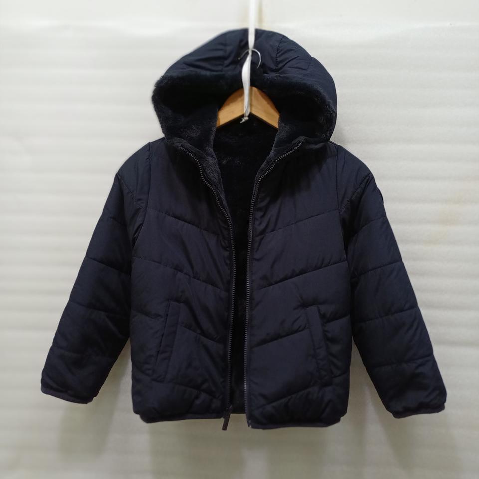 아베크롬비 양면 후드 패딩 자켓 여아 아동 130 블랙 사랑봉봉