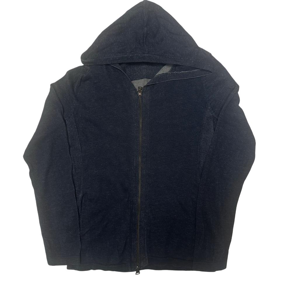 띠어리 네이비 니트후드집업 S