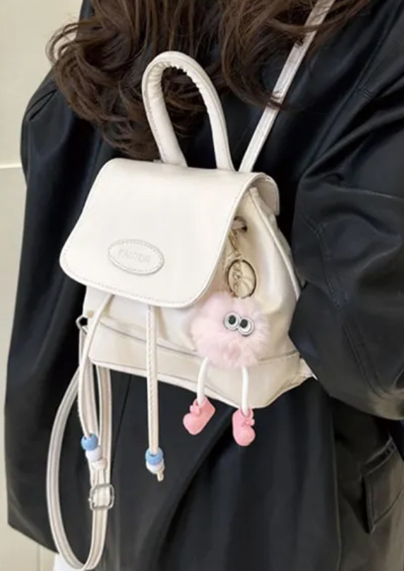 화이트 미니 백팩