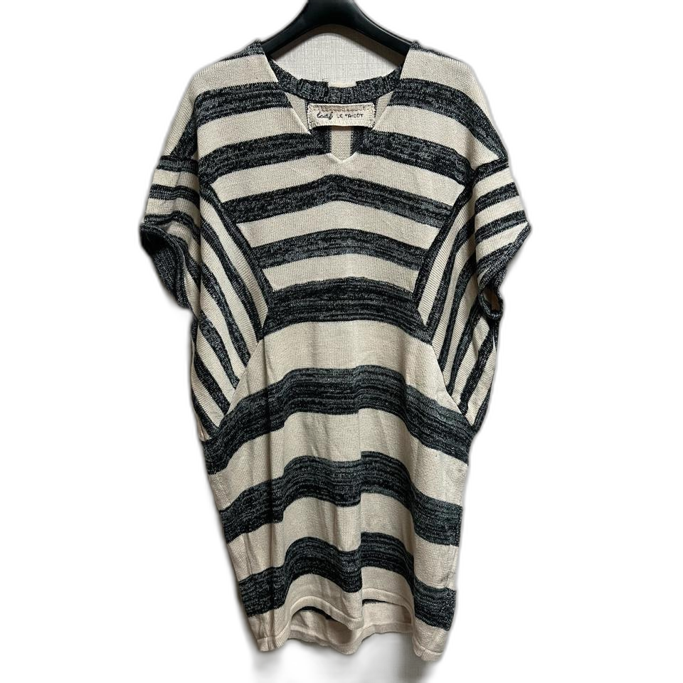 스트라이프 니트 원피스