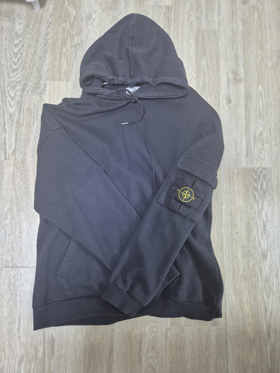 스톤아일랜드 카고 포켓 후드티 L 남여공용