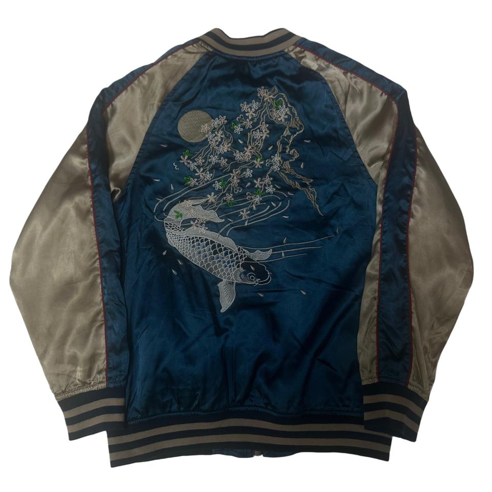 JPN Vintage 자수빅로고 블루스카쟌 100