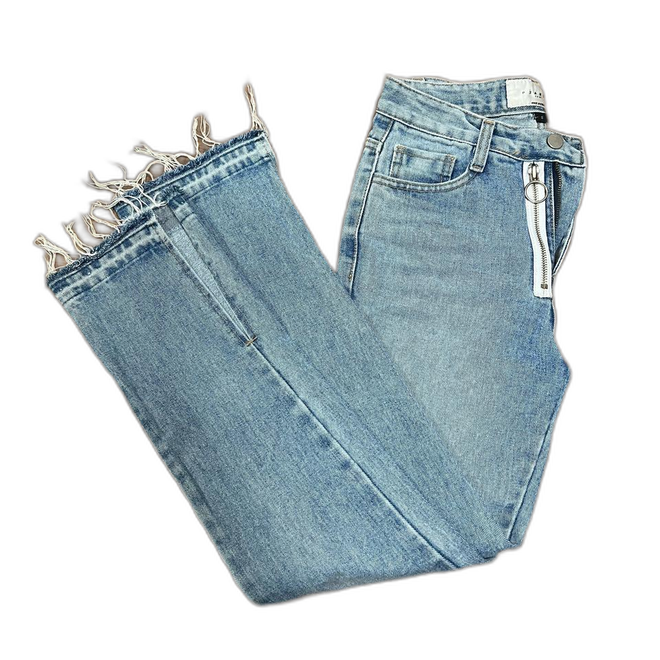 밑단트임 화이트포인트 청바지(S)