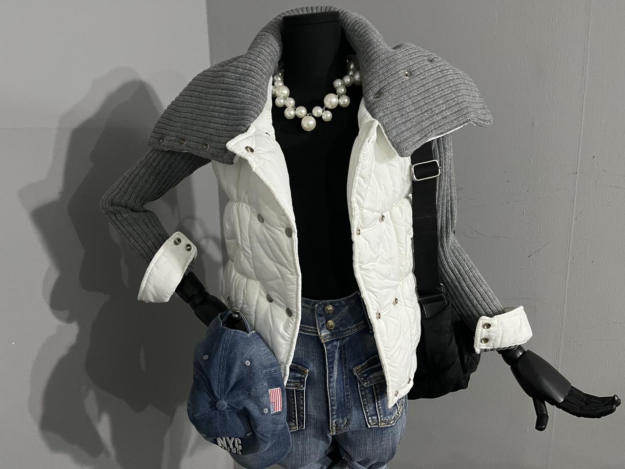 4온스니트패딩/니트패딩/패딩