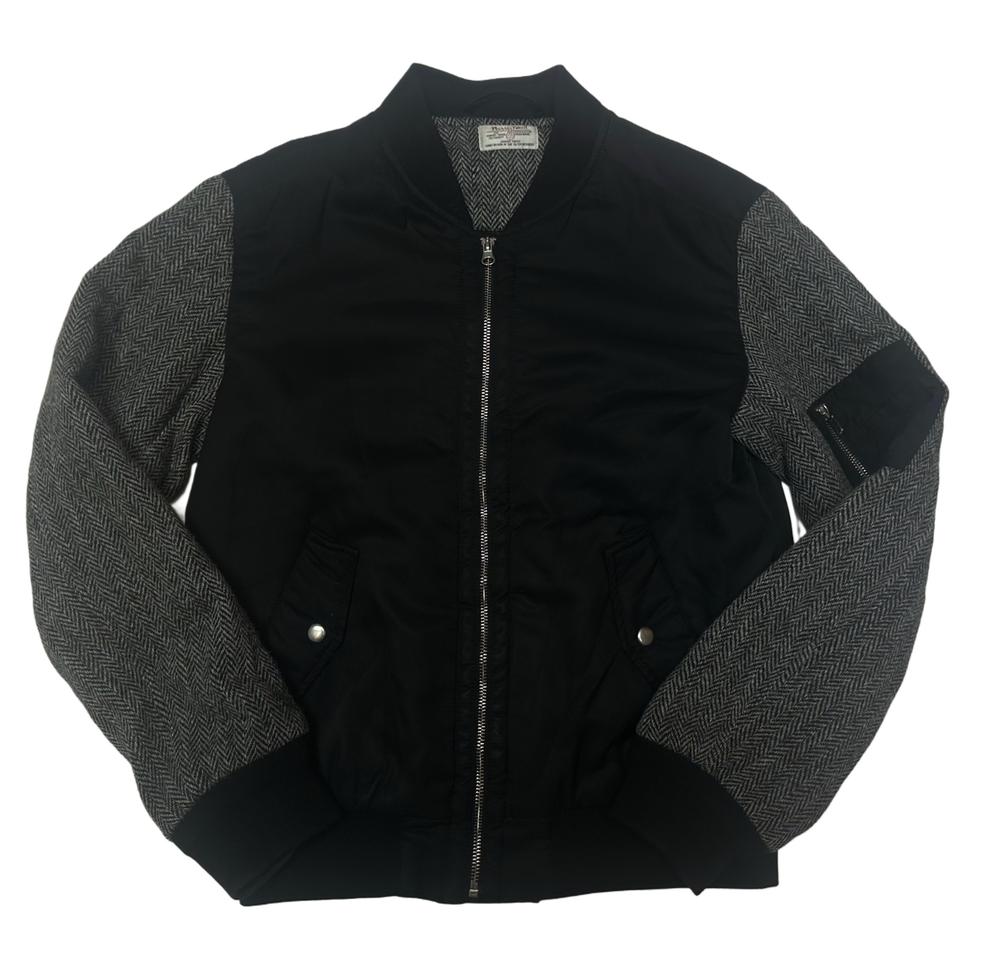 해리스트위드 블랙봄버자켓 95