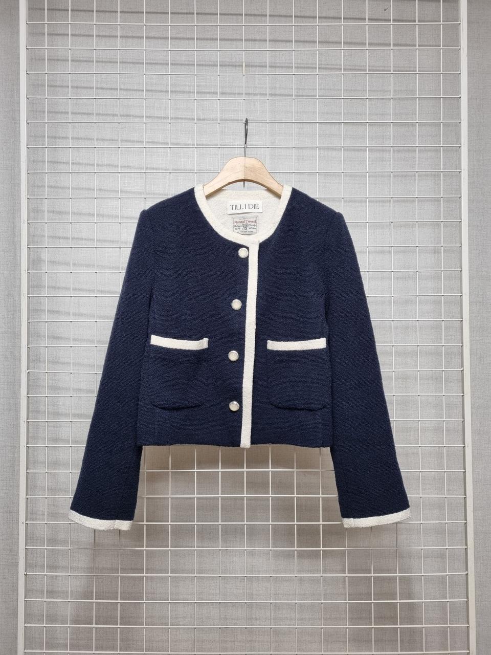 틸아이다이  트위드자켓 (네이비)