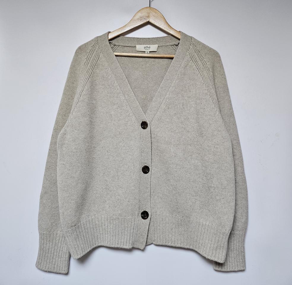 athé 울캐시미어 가디건 S