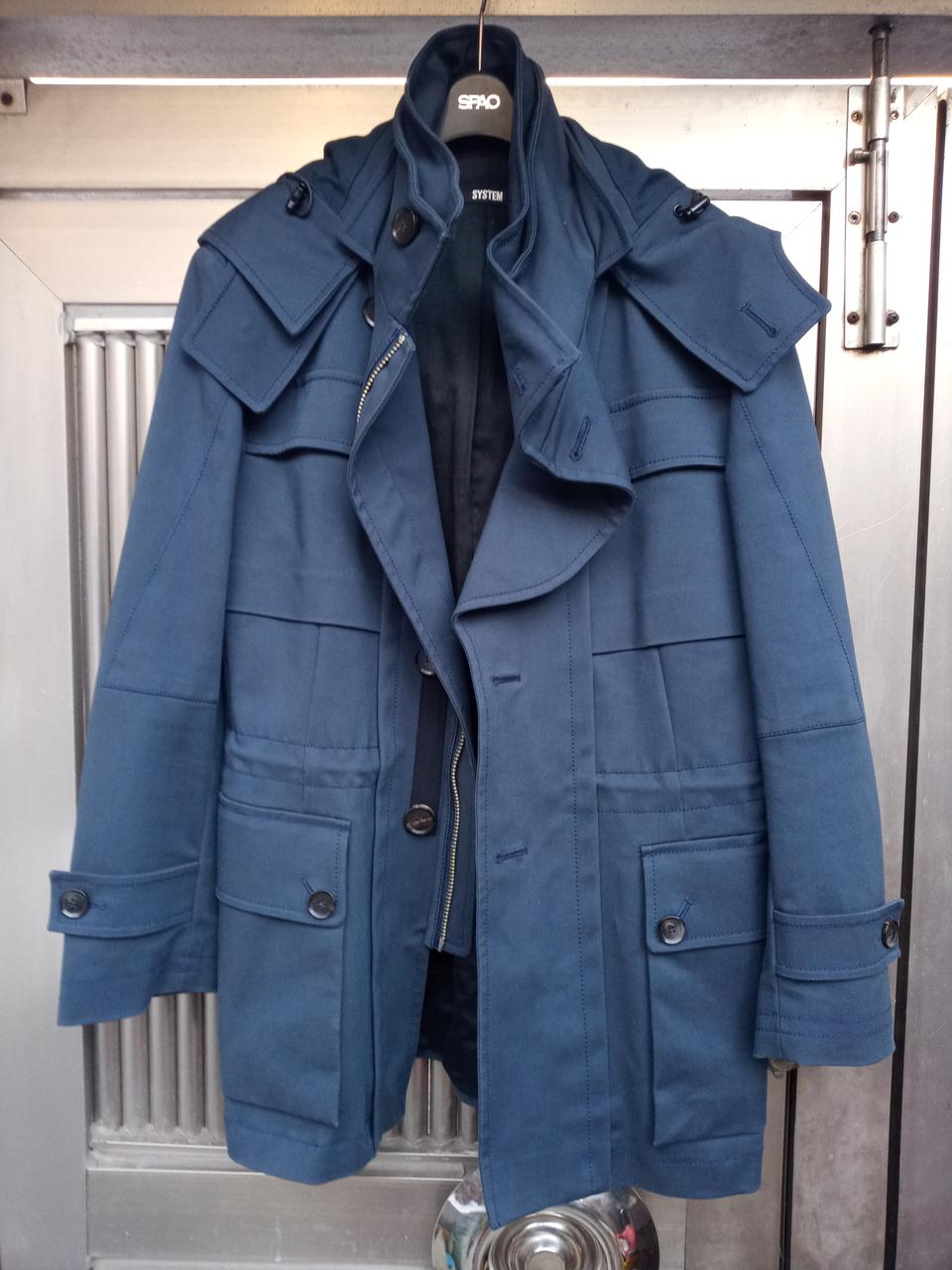 정품 시스템옴므 후드 코튼 코트  90 상태양호