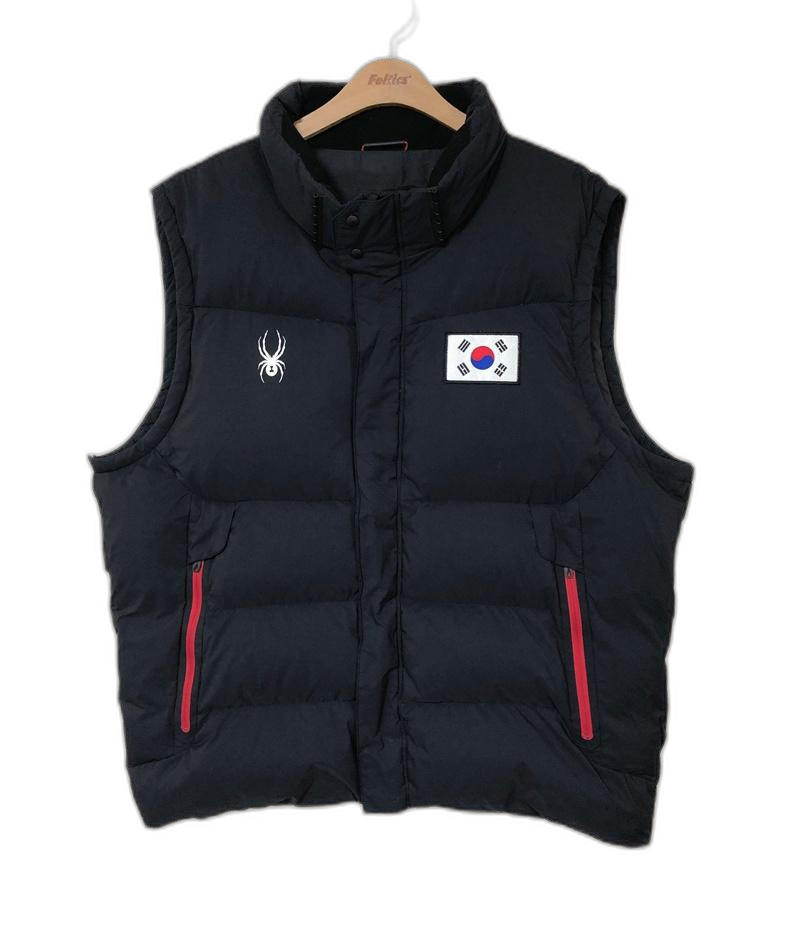스파이더(SPYDER)국대 웨이트리프팅 팀코리아 덕다운 패딩베스트 5XL