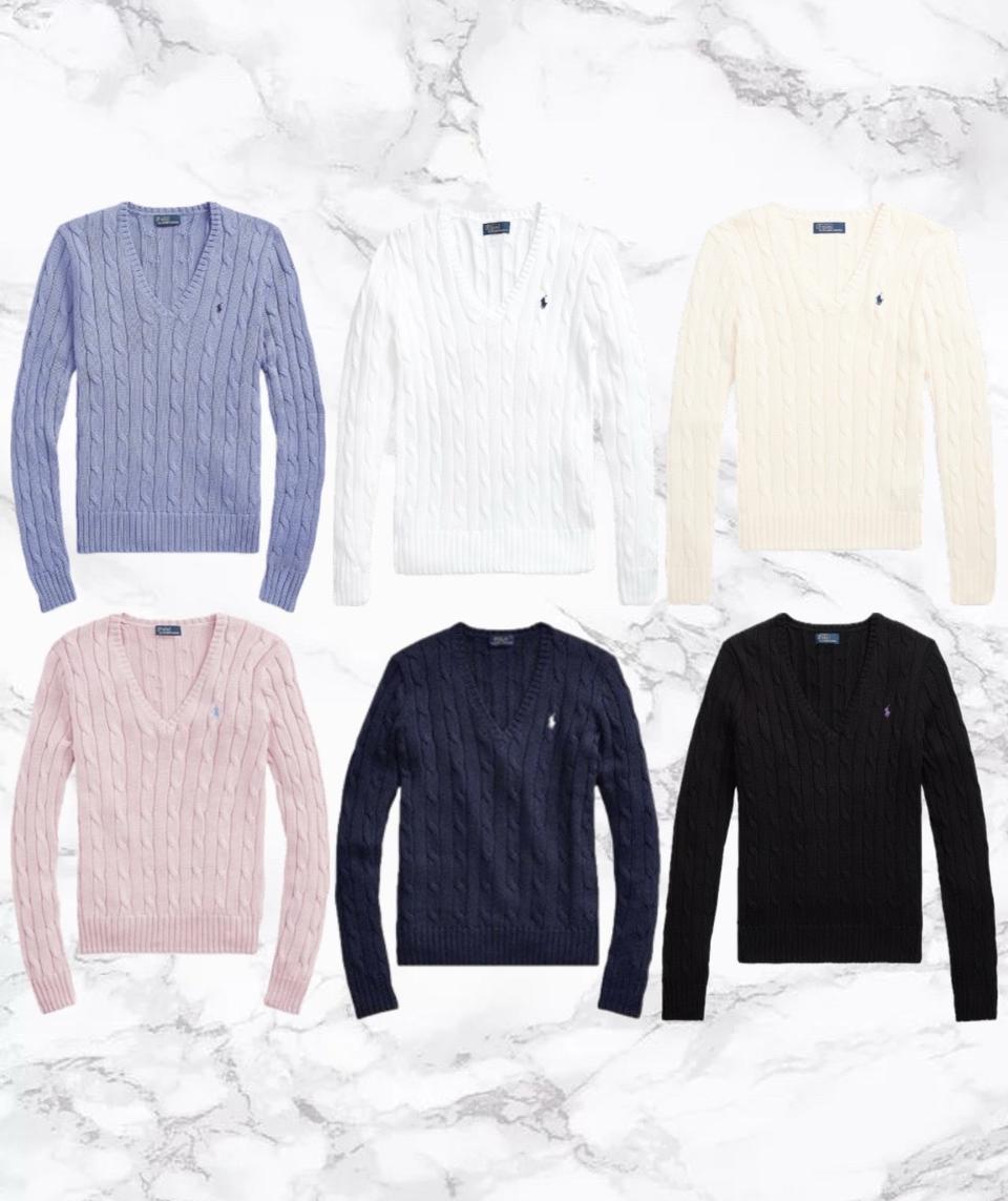 [마지막특가] 정품 폴로 랄프로렌 V넥 니트