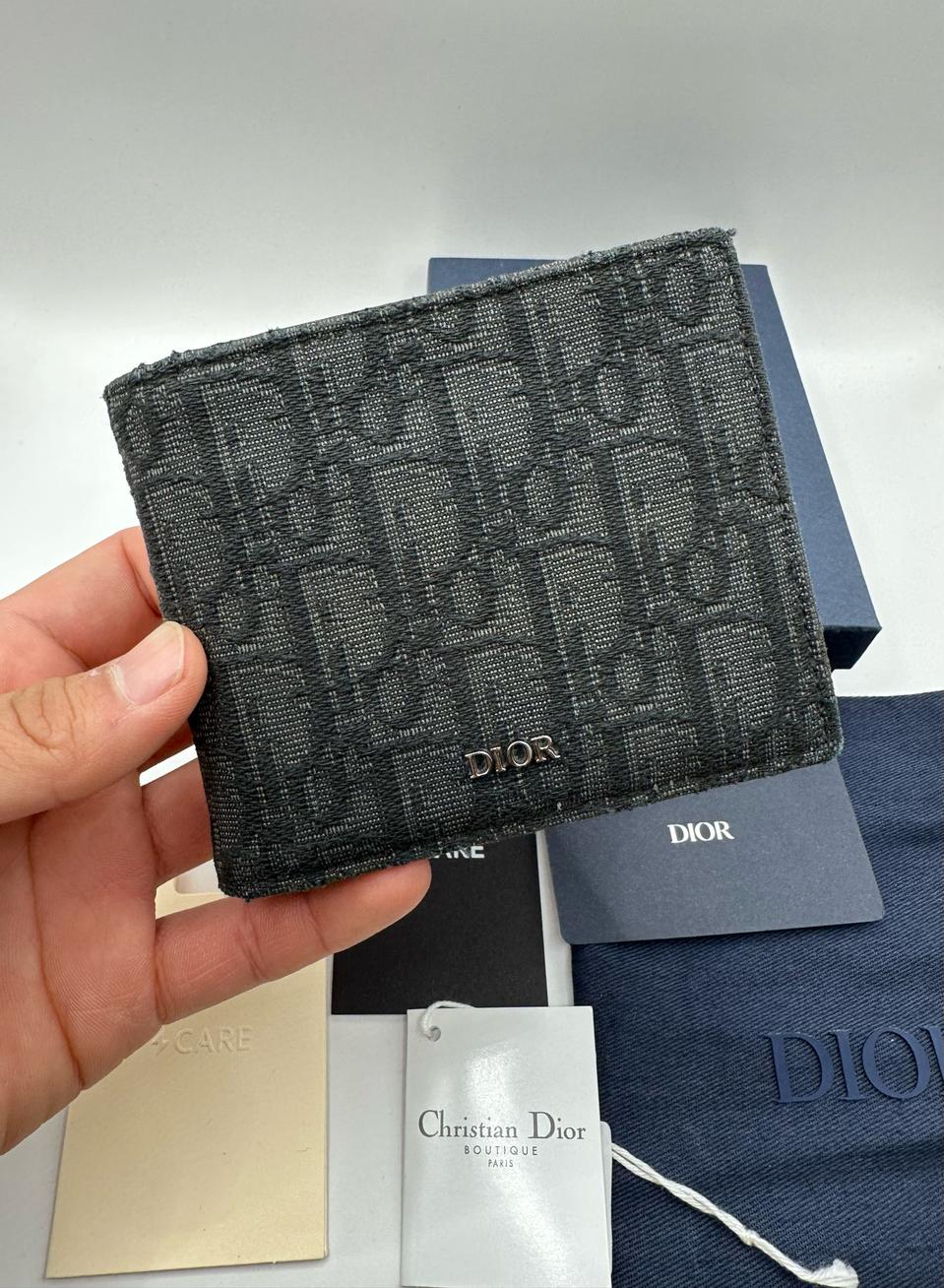 디올 오블리크 반지갑