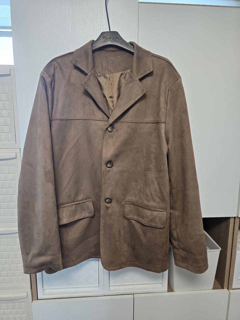 카멜브라운 스웨이드자켓