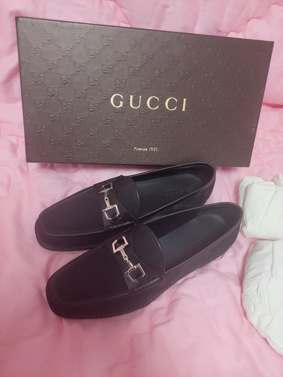 정품)급처미사용새상품!구찌 로고 홀스빗 로퍼 구두 플랫슈즈 단화