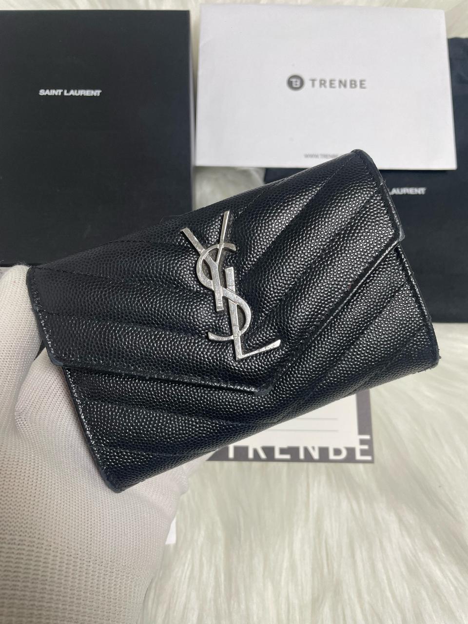 [풀구성/정품] 입생로랑 엔벨로프 은장 카드지갑