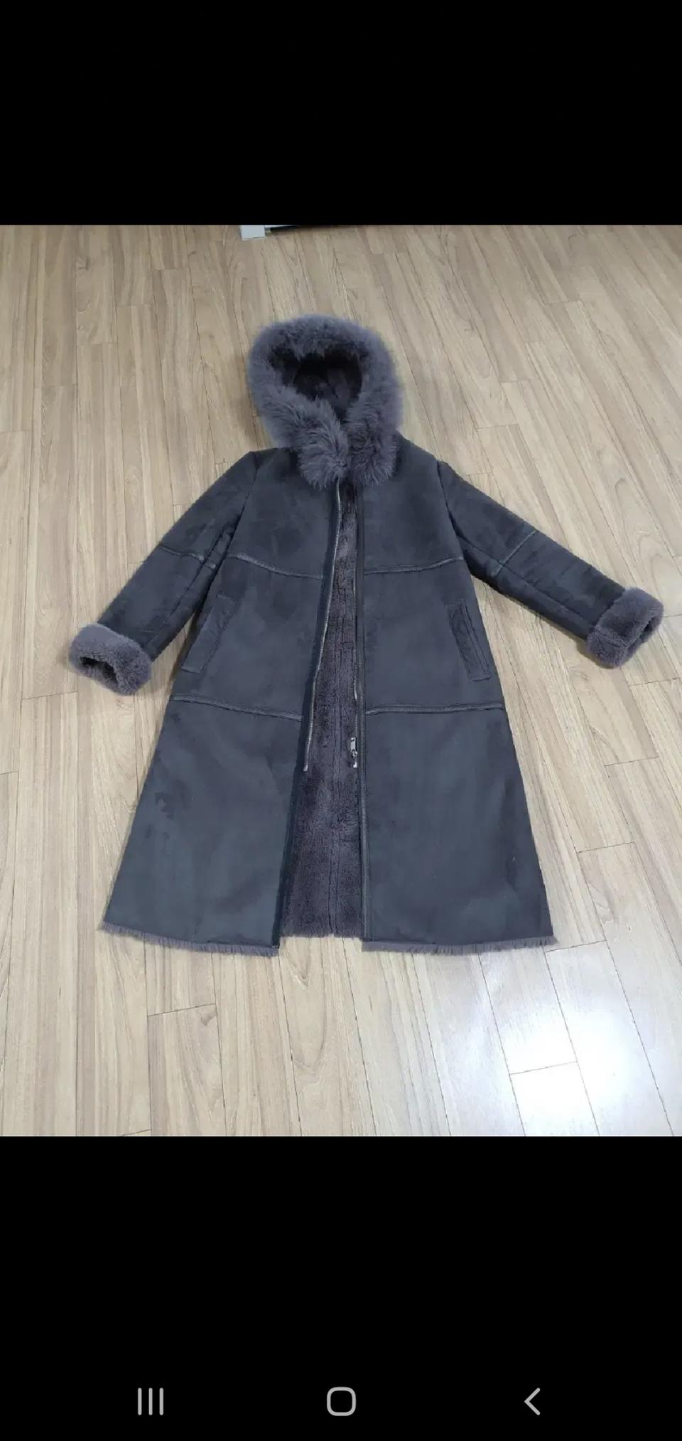 샤틴 폭스퍼 인조 무스탕 여성