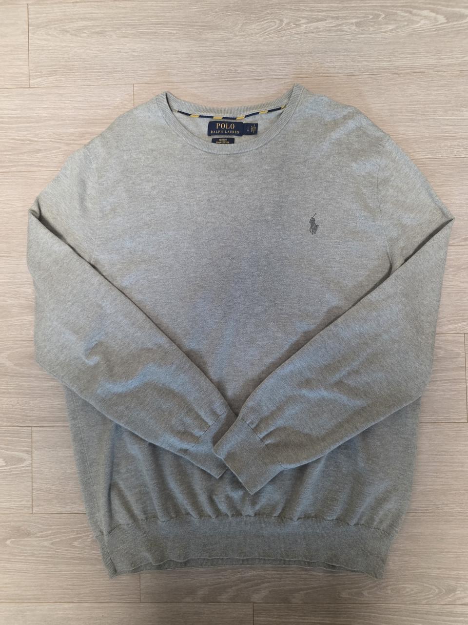 폴로 PIMA Cotten Slim Fit 니트 Light Grey L