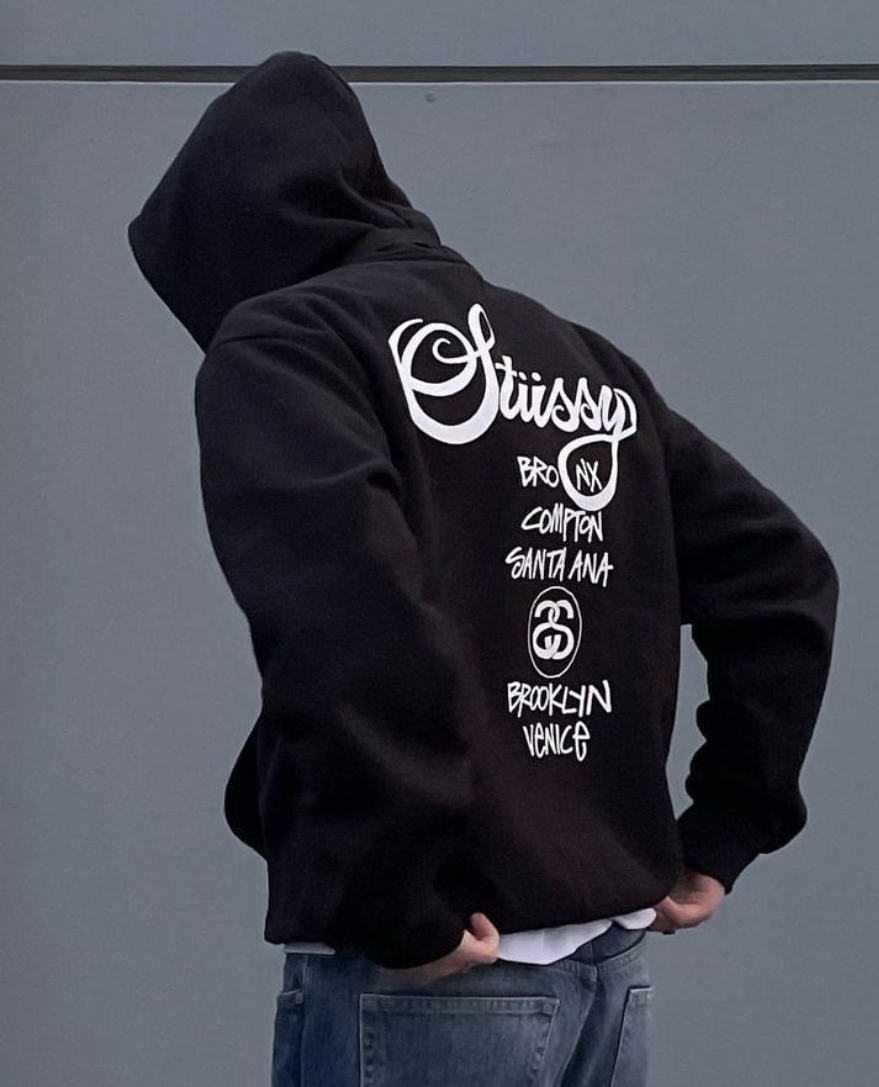 스투시 월드투어 후드집업