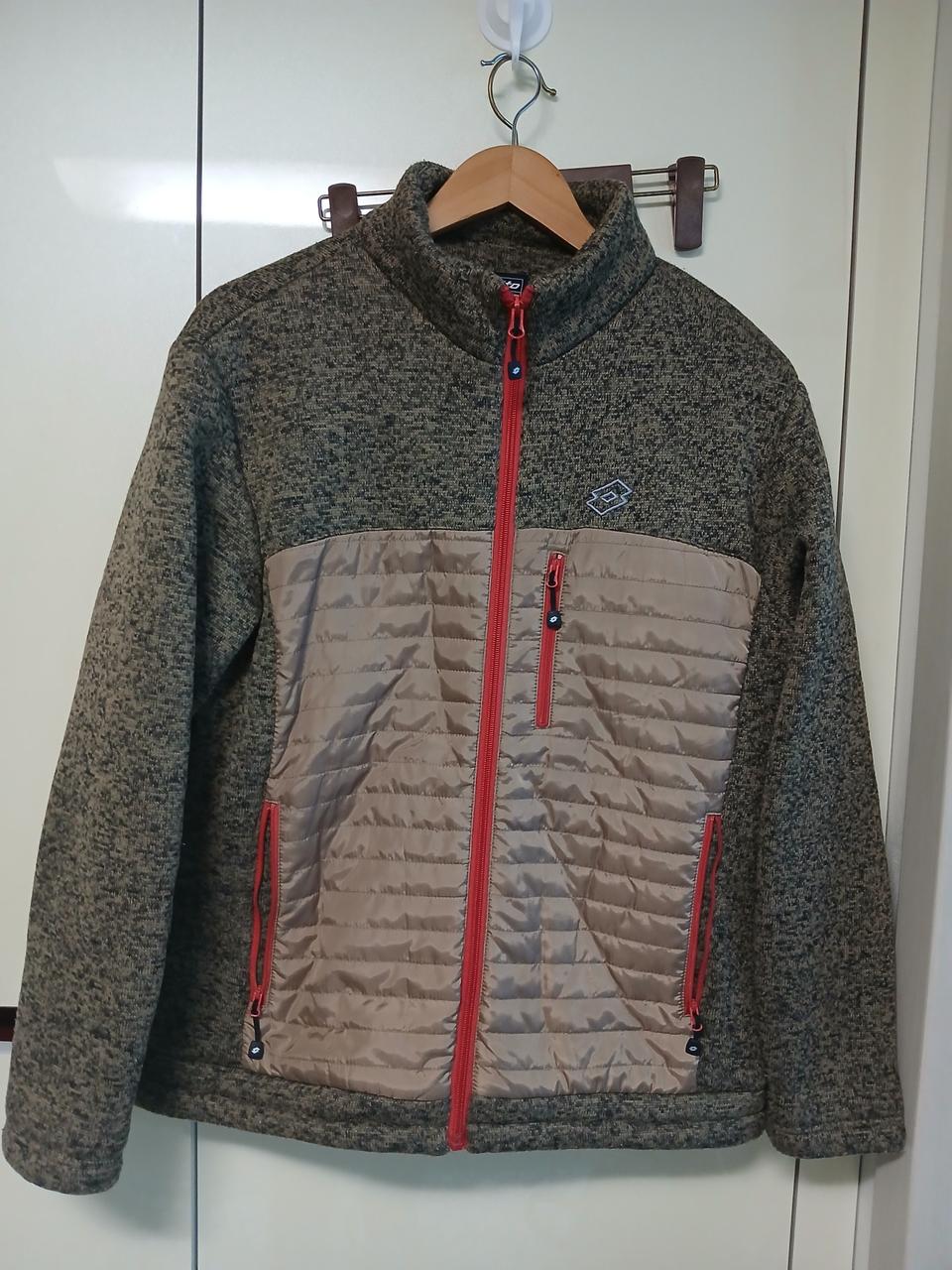 로또 퀼팅 배색 패딩 자켓 100