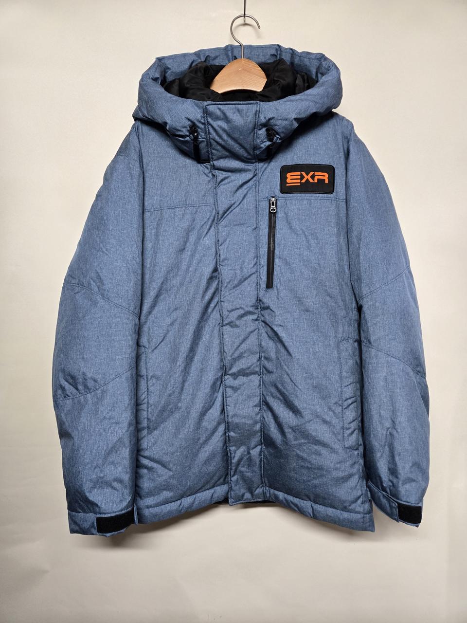 EXR 블루 다운 패딩 점퍼100