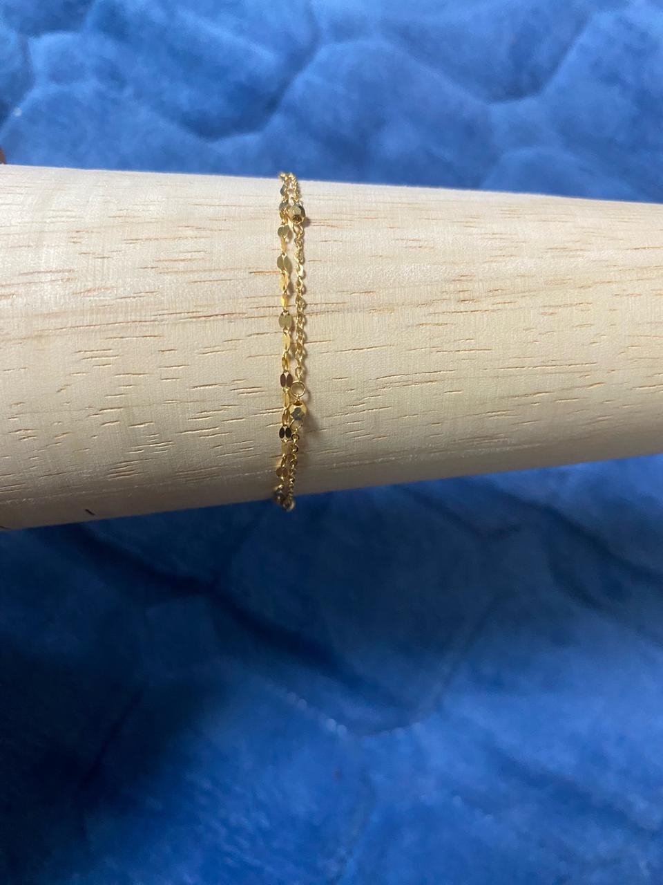 18k 옐로우 팔찌