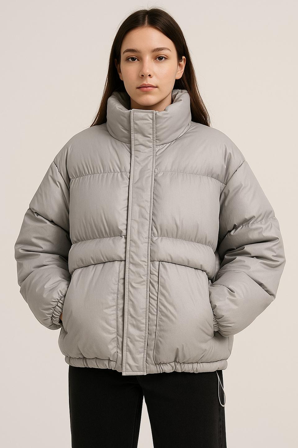 코드code: 연그레이 오버핏 솜패딩(여66 남95까지 드라이클리닝완료)