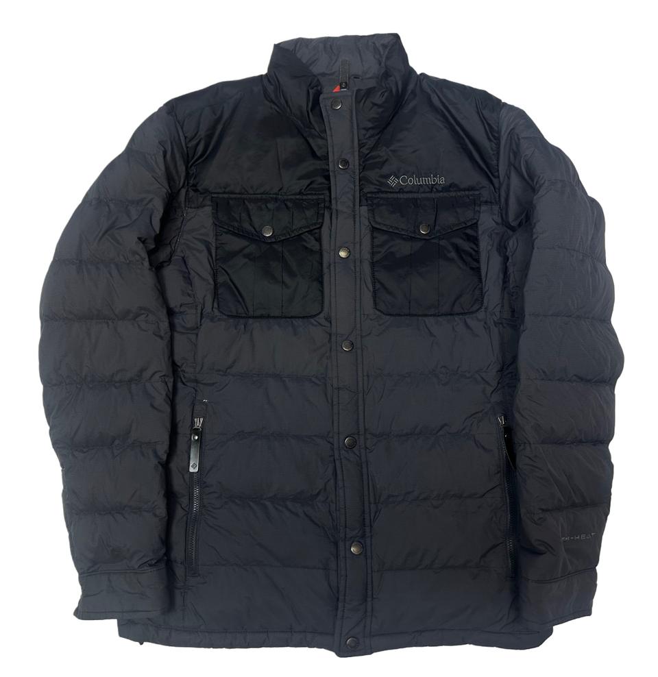 컬럼비아 옴니히트 그레이포켓경량패딩 100