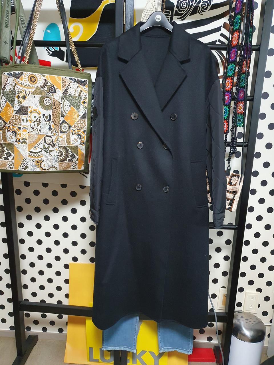 핸드메이드 롱더블코트 M