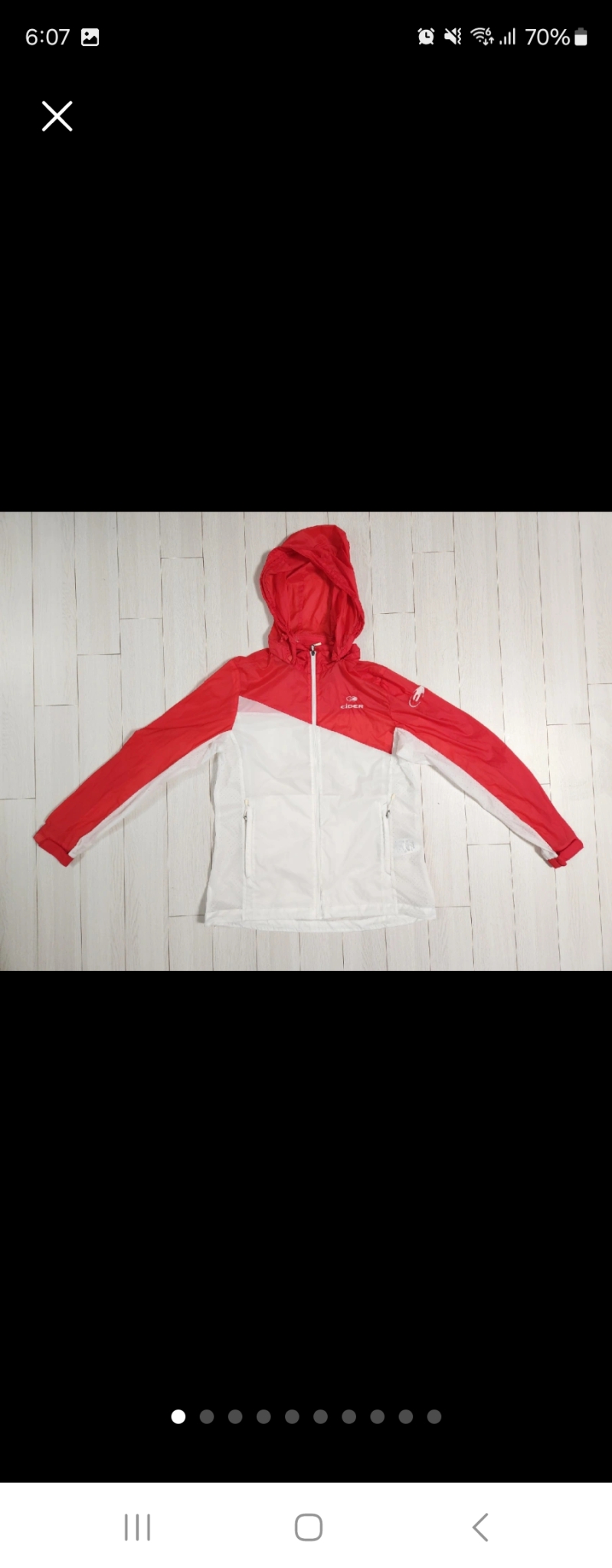 아이더 여성 바람막이 M(새상품급)