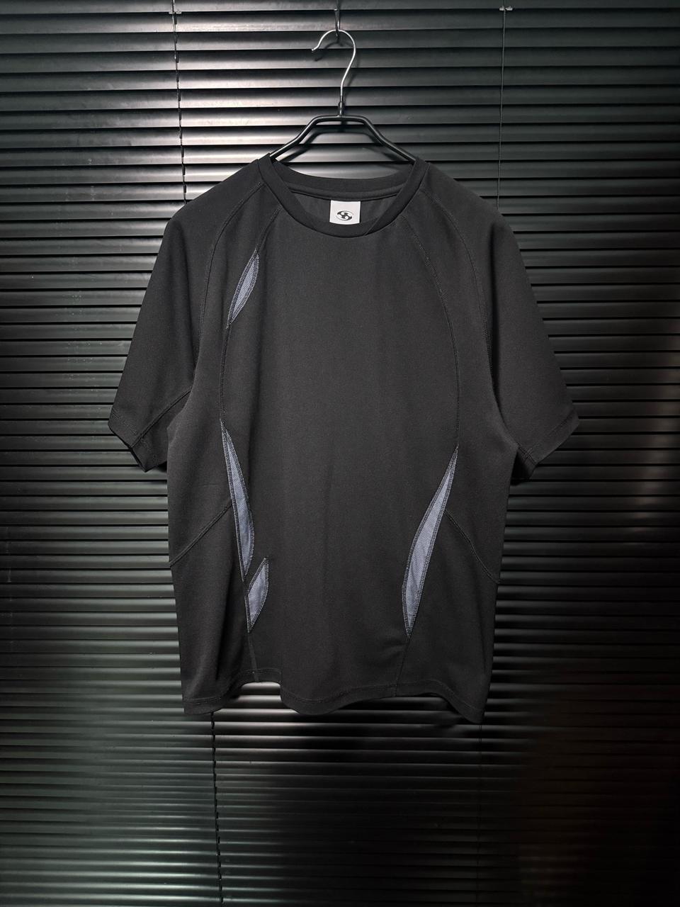 산산기어 25SS 패널 페널 고프코어 반팔 티셔츠 반팔티 4 블랙 기능성