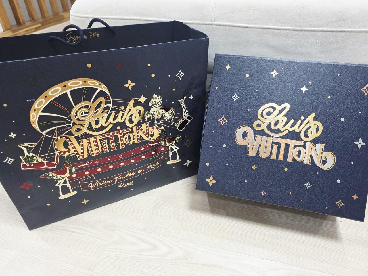루이비통 한정판 박스 쇼핑백