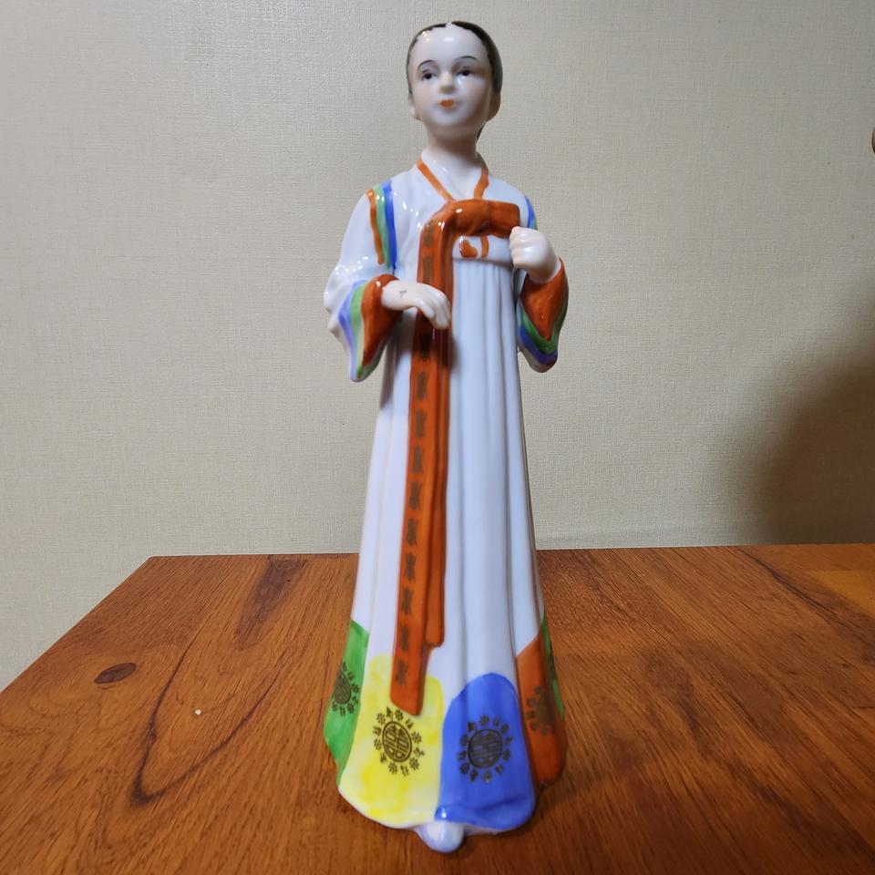 올드 빈티지 우리나라 요업개발 한국의 여인 피겨린.