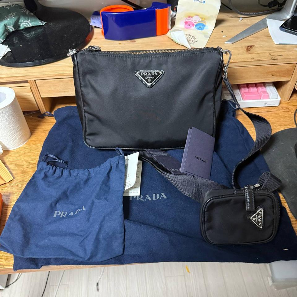 프라다 리나일론 숄더 크로스백 풀구성