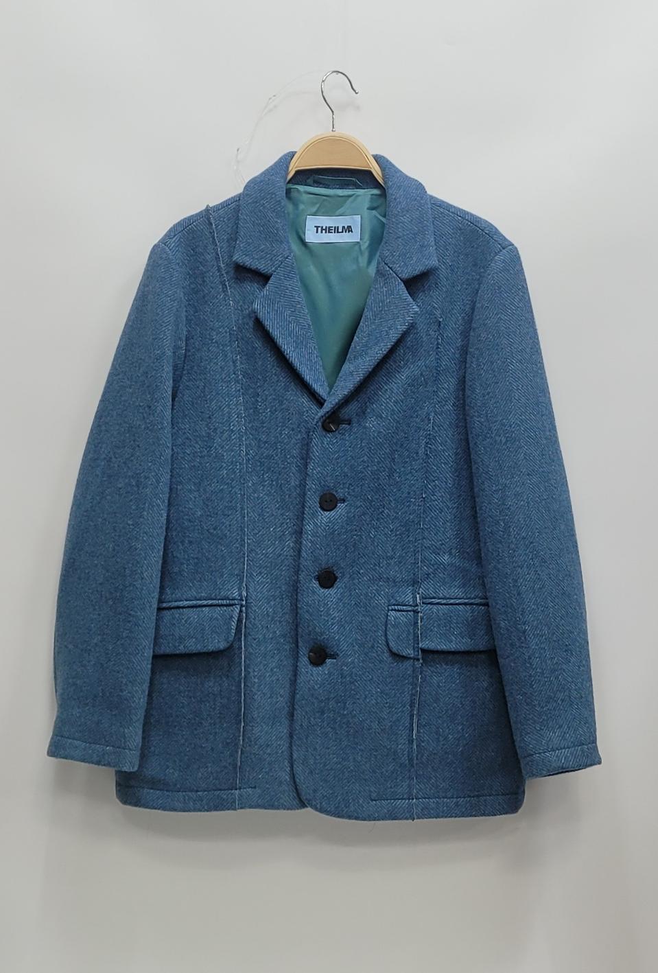 (새상품급) THE ILMA 더일마 헤링본 울 자켓 / 여 FREE