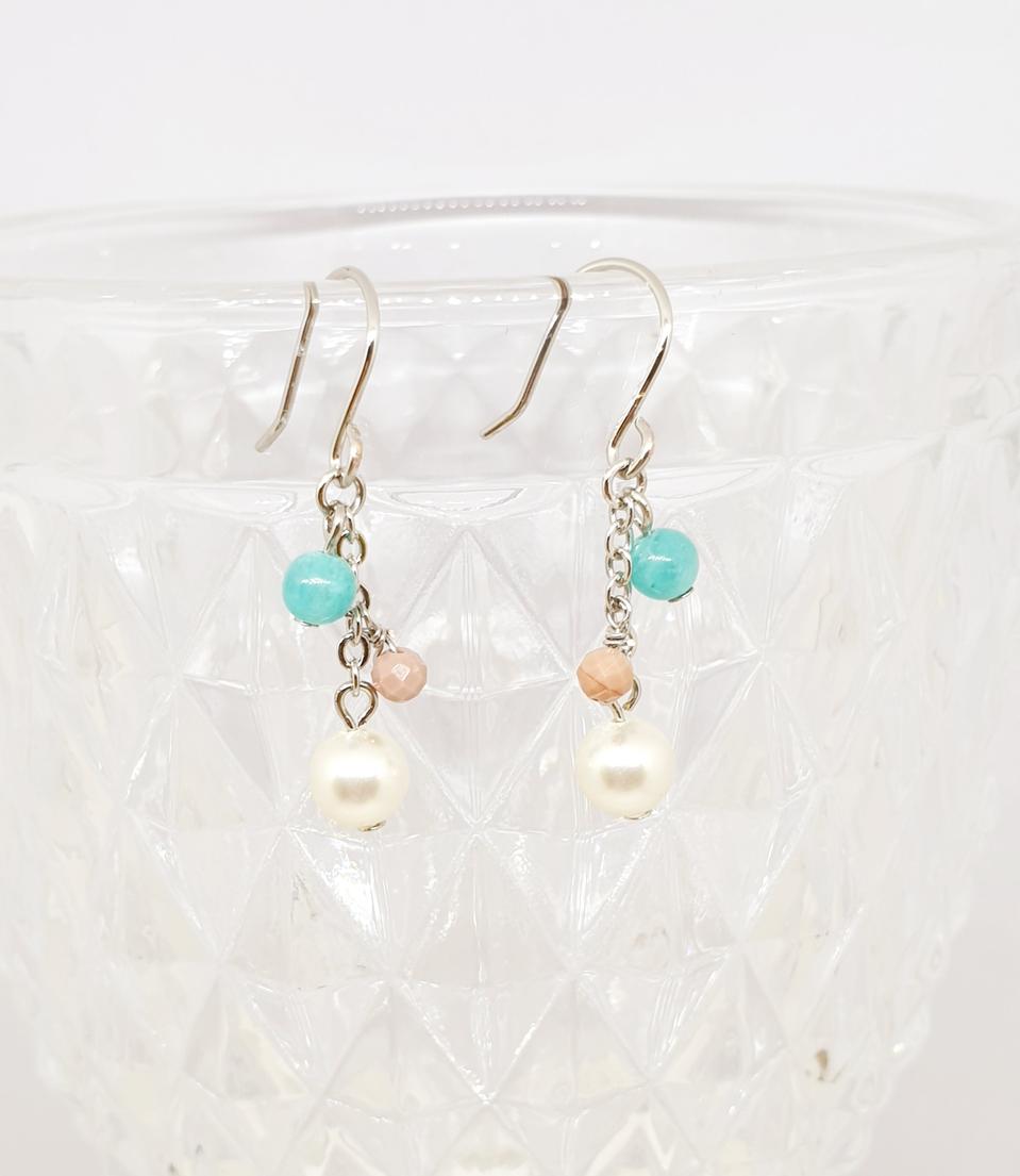 진주&아라산 귀걸이