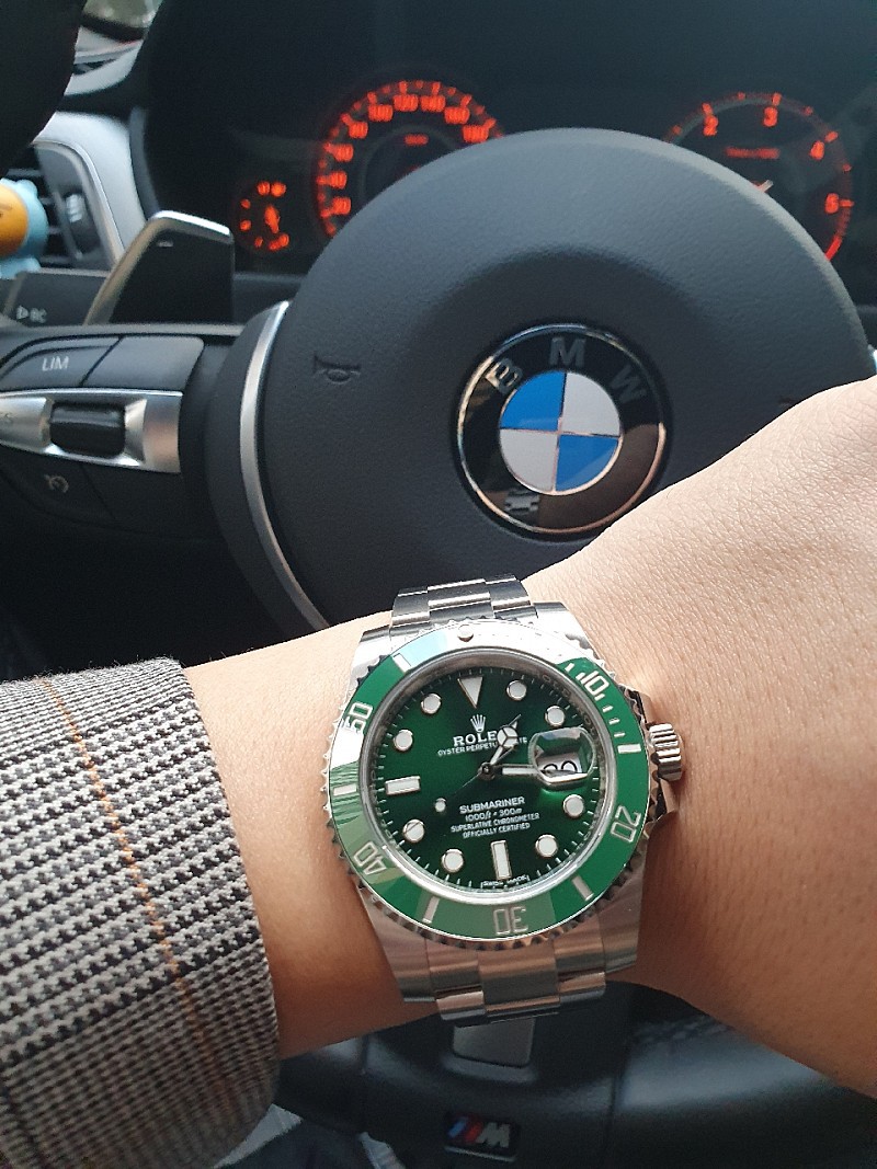 로렉스 서브마리너 그린 헐크워치